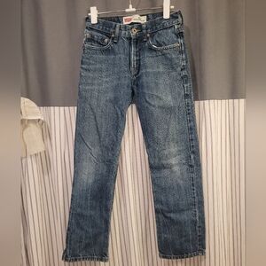 Levi's 514 Jeans Youth Boys 14 Reg 27" x 27"Slim Straight leg Denim 5-Pocket Zip